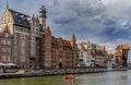 an interesting perspective of the long coast in gdaÃâsk